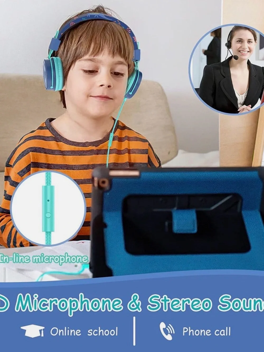 (2) Baseman Kids Headphones
